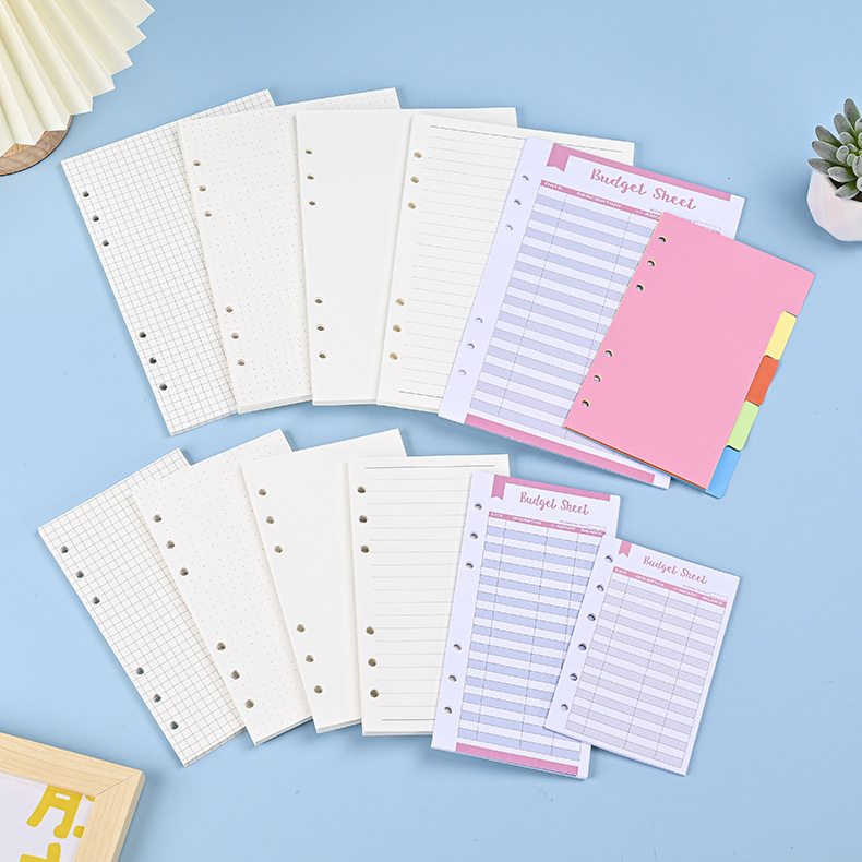 A5 Spiral Dotted Grid Notebook - Sổ tay rời A6 A5 ruột