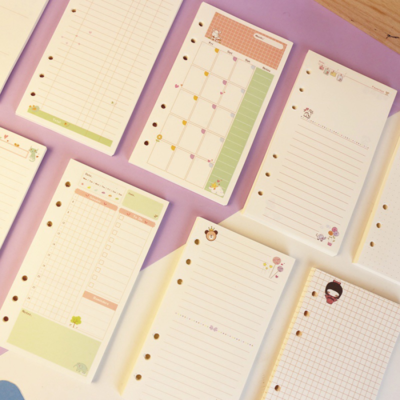 A5 Spiral Dotted Grid Notebook - 2026 Sổ tay rời A5 A6