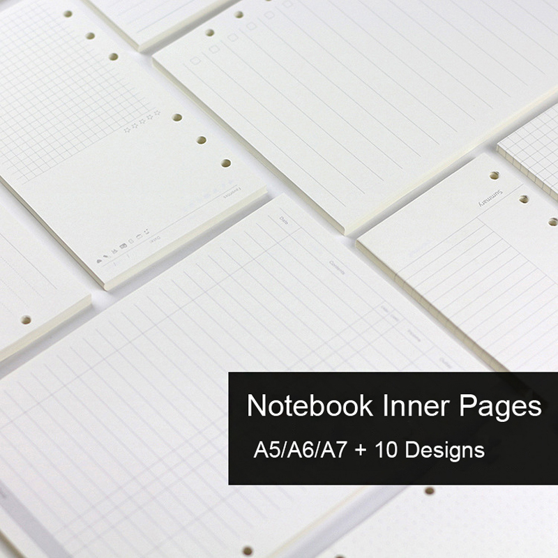 A5 Spiral Dotted Grid Notebook - 45 tờ giấy rời A5 A6