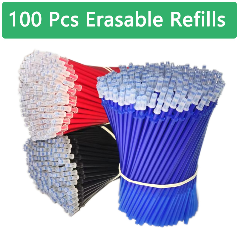 Stationery Books - 100 Pcs/set Kawaii Erasable Refill Erasable
