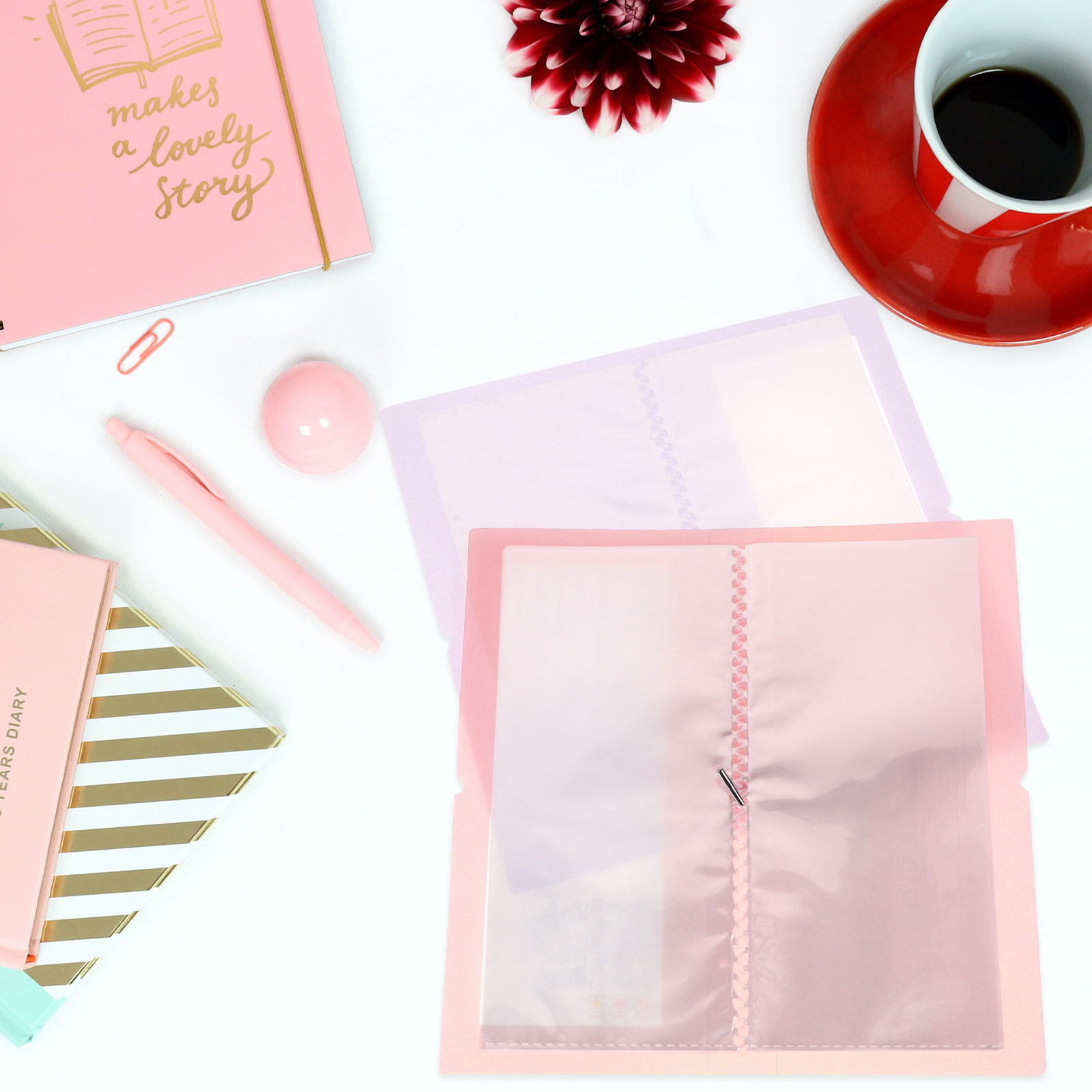 2Pcs Clear Storage Album Stick - đánh giá và giá Stationery Books
