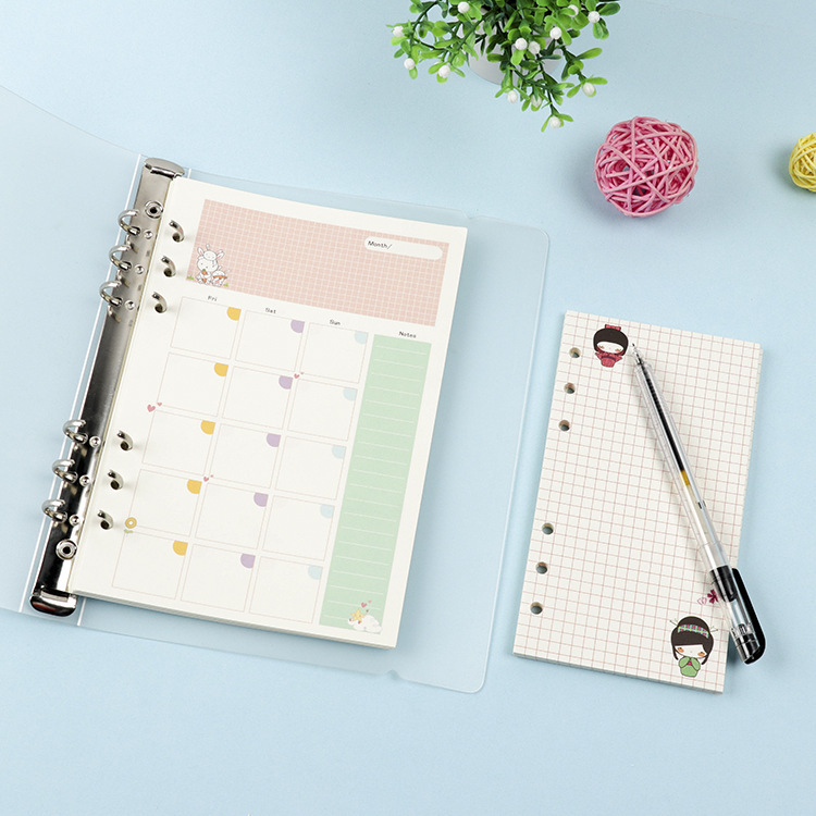 2026 Sổ tay rời A5 A6 nhiều mà - đánh giá và giá A5 Spiral Dotted Grid Notebook