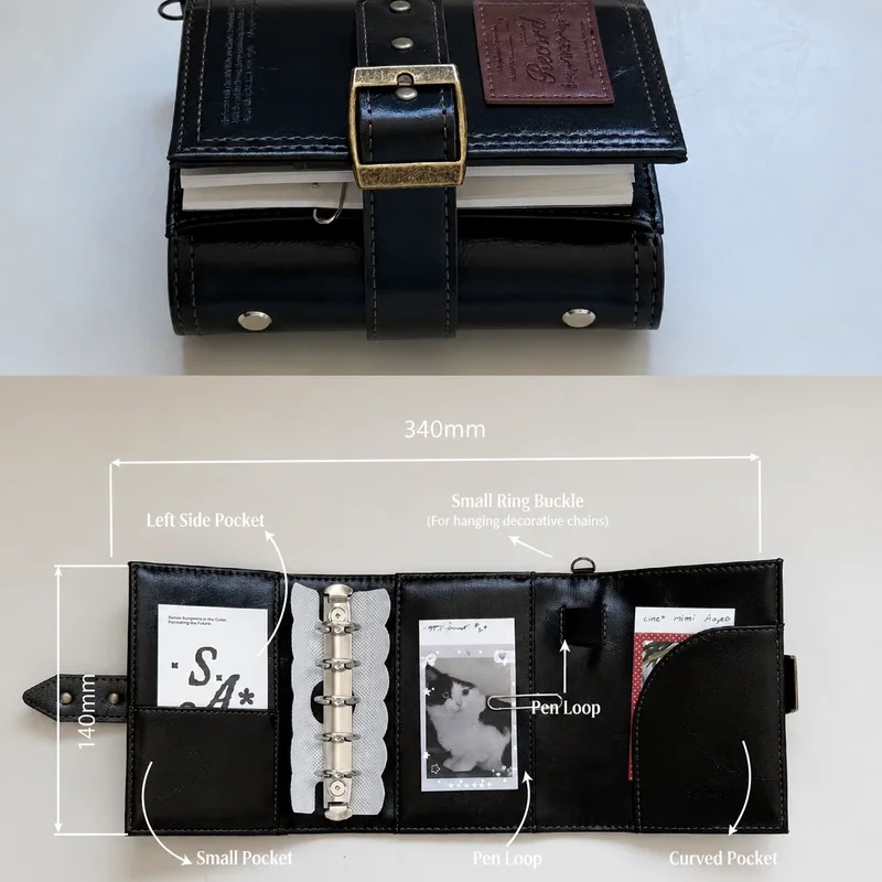 M5 Tri-Fold Leather Vintage Jo - đánh giá và giá Vintage Leather Journal Notebook