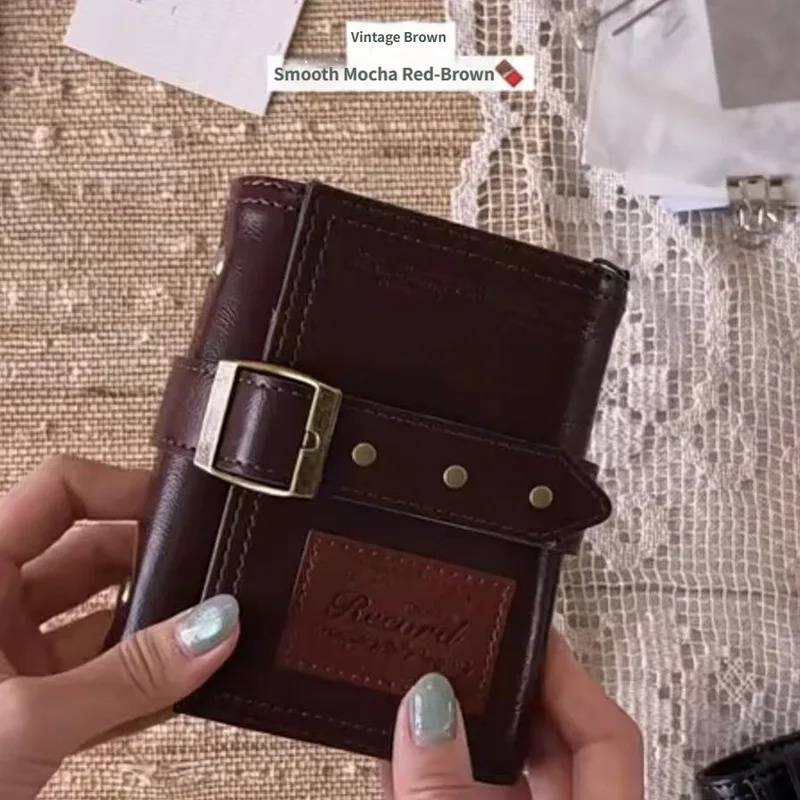 M5 Tri-Fold Leather Vintage Jo - đánh giá và giá Vintage Leather Journal Notebook