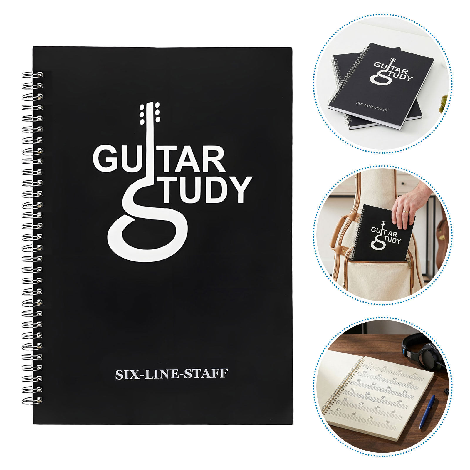 2Pcs 6 String Guitar Tablature - đánh giá và giá Blank Sheet Music Notebook