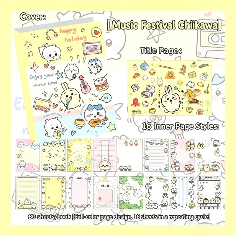 Chiikawa Cute Notebook 80 Shee - đánh giá và giá Books