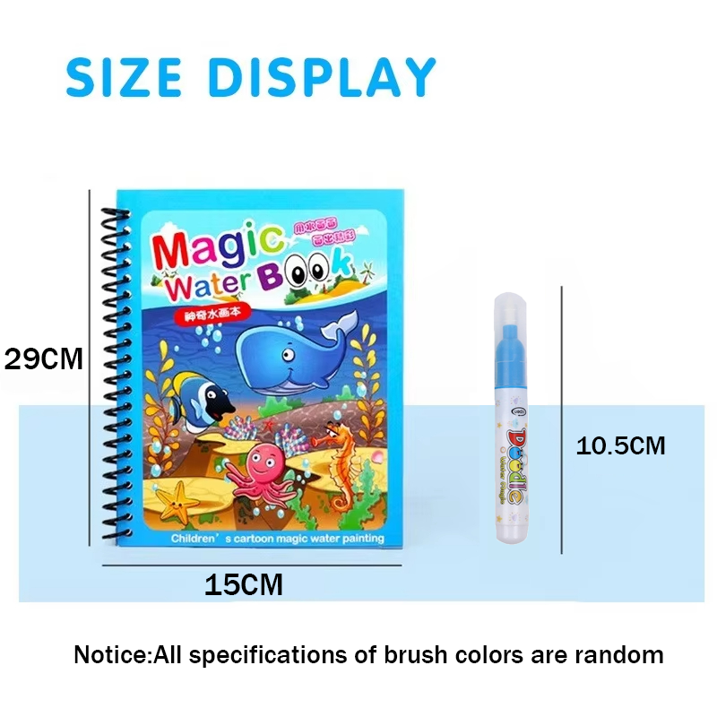 1PC Children's Watercolor Pain - đánh giá và giá Reusable Water Magic Coloring Book