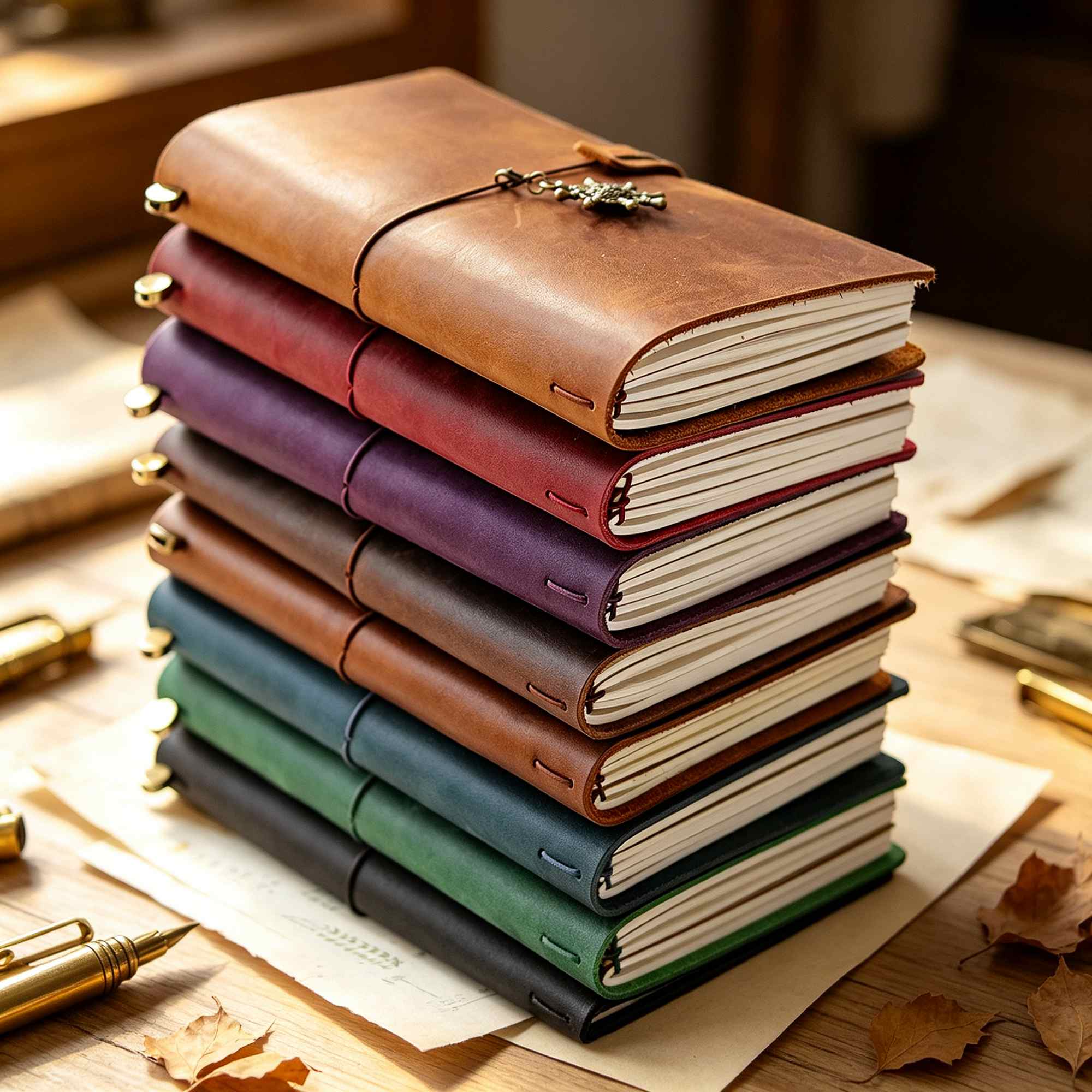 Crazy Horse Leather Travel Jou - đánh giá và giá Vintage Leather Journal Notebook